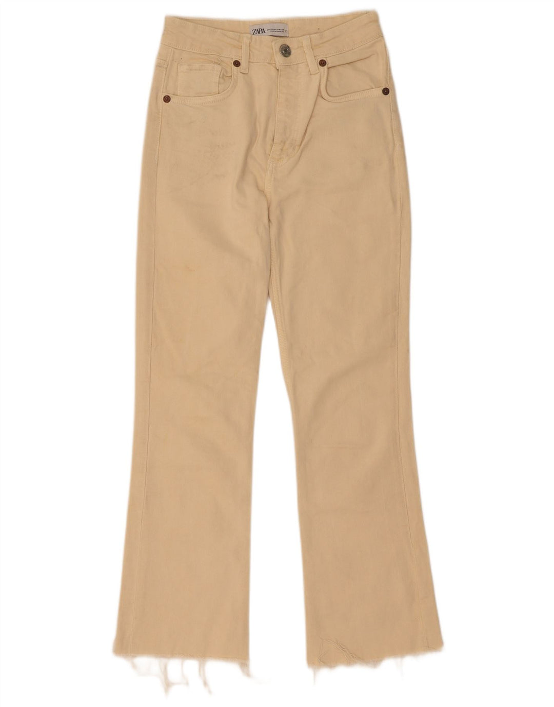 Zara Vaqueros Bootcut Mujer EU 34 2XS W24 L27 Beige