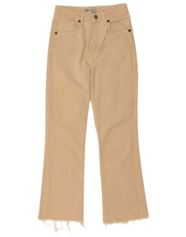 Zara Vaqueros Bootcut Mujer EU 34 2XS W24 L27 Beige