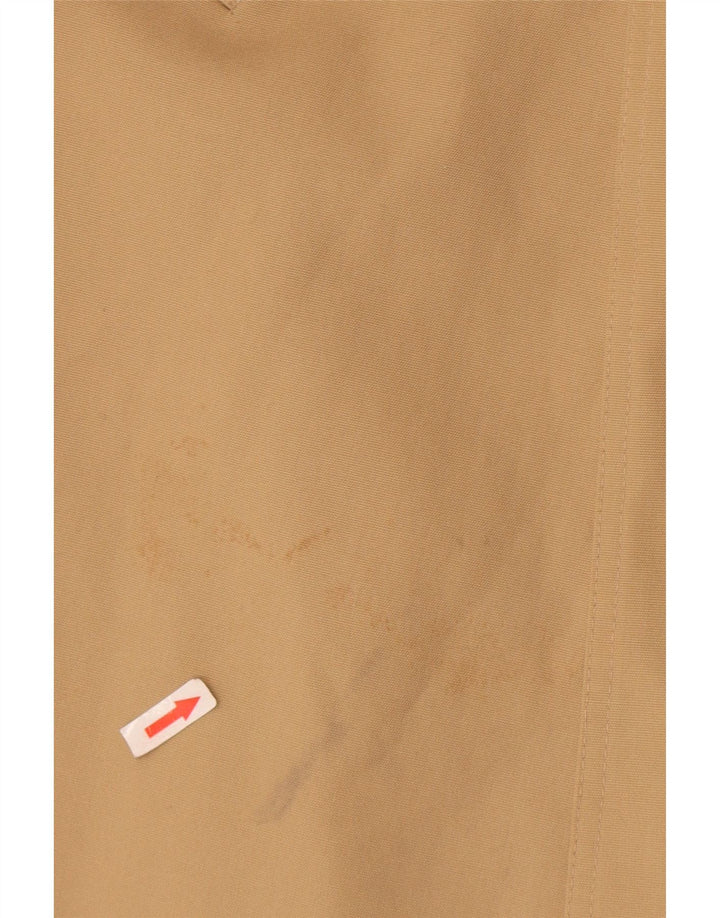 Vintage hombres gabardina Reino Unido 38 poliéster beige medio