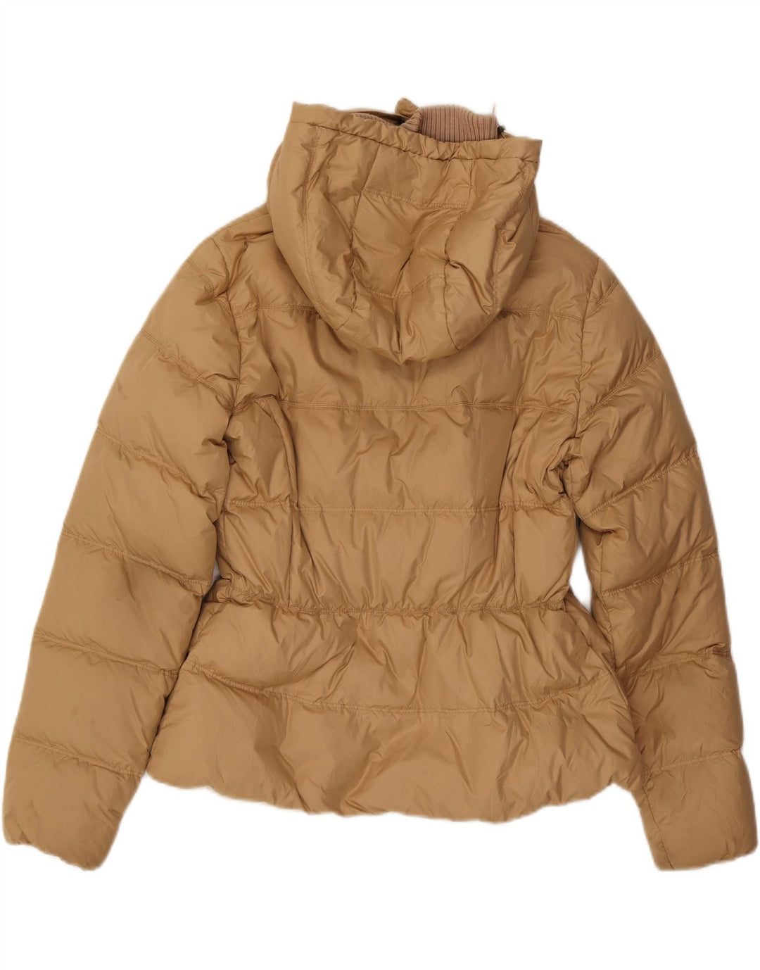 MARINA YACHTING Womens Hooded Padded Jacket IT 48 XL Beige Polyester Vintage Marina Yachting and Second-Hand Marina Yachting from Messina Hembry 