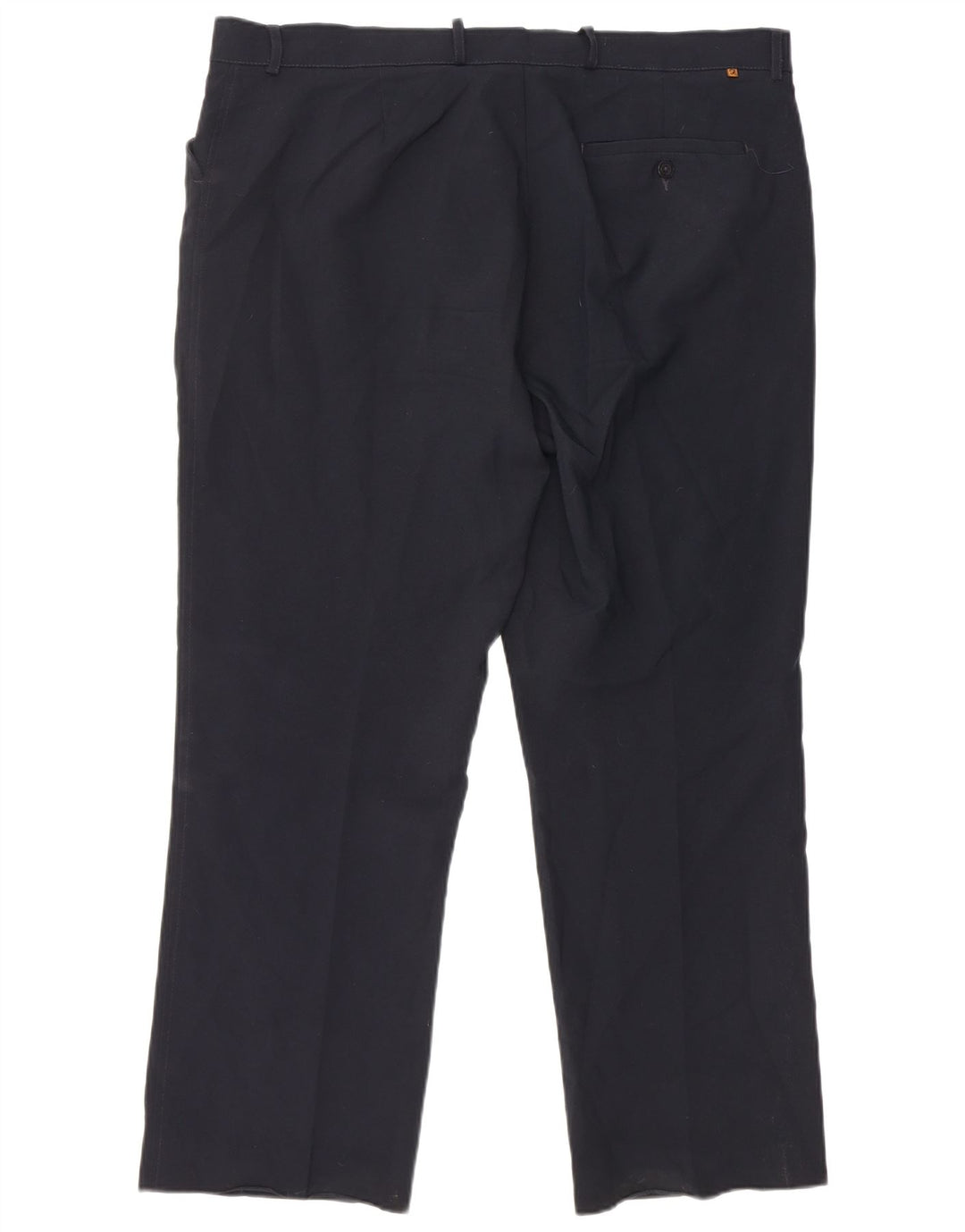 Farah Pantalones Casuales Rectos Para Hombre W40 L29 Poliéster Azul Marino