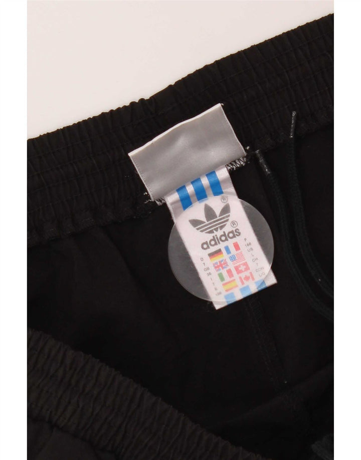 Adidas - Bermudas deportivas para hombre, talla grande, poliéster negro