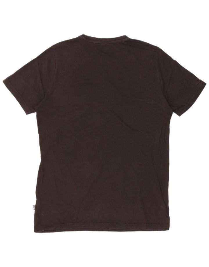 Puma - Camiseta gráfica para hombre, talla pequeña, algodón negro