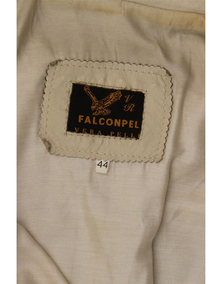 Falconpel Chaqueta tipo blazer de 3 botones para mujer IT 44 Medium Off White