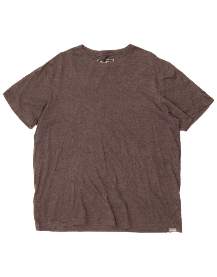 Eddie Bauer - Camiseta para hombre, talla grande, algodón gris