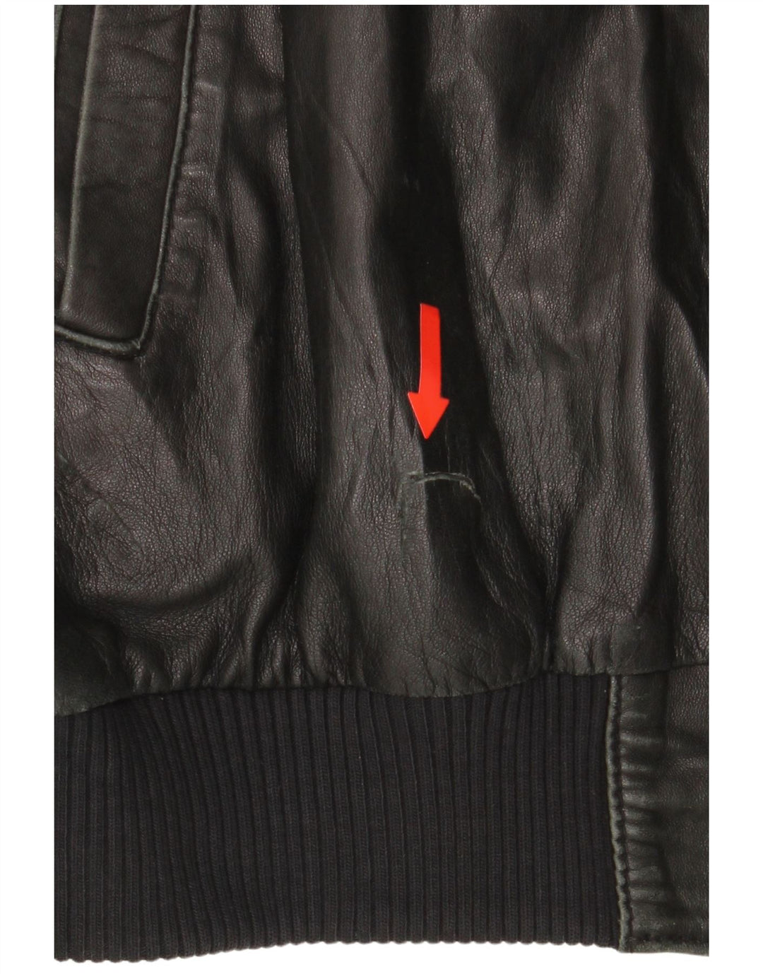 John and Son's Chaqueta de cuero para hombre UK 38 Medium Black Leather