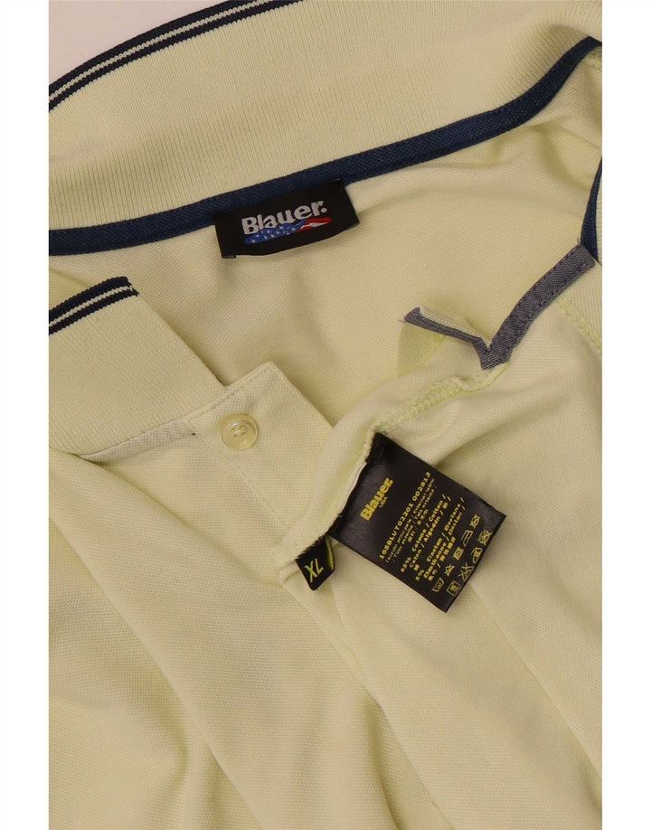Blauer Polo Hombre XL Algodón Amarillo