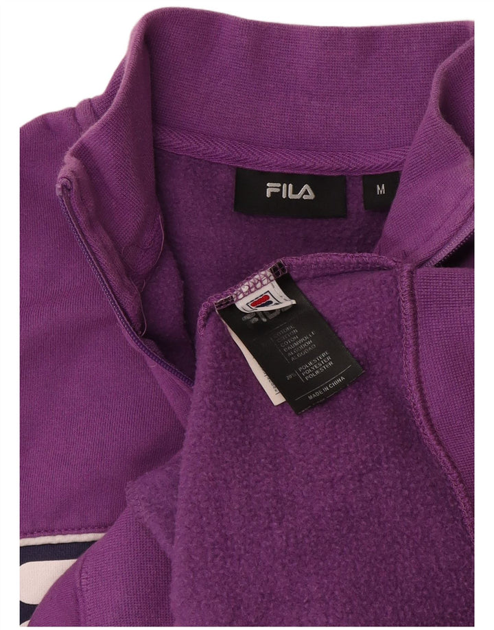 Fila Chaqueta de chándal gráfica para mujer UK 40 Medium Purple Colourblock