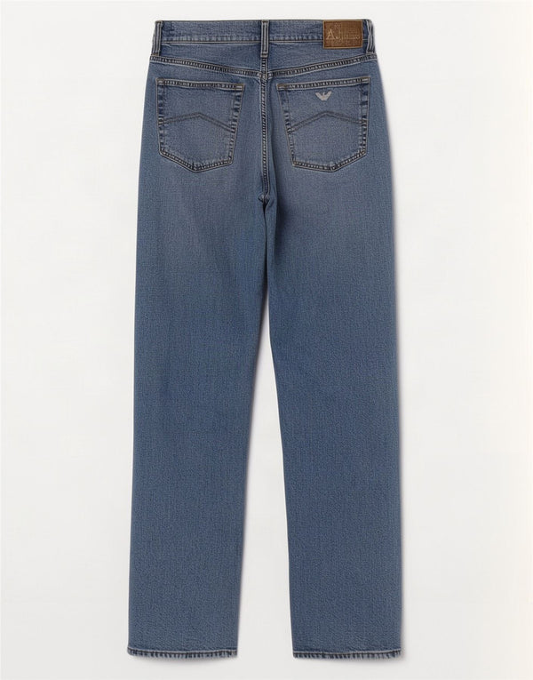 Vaqueros Armani Hombre Rectos W32 L32 Algodón Azul