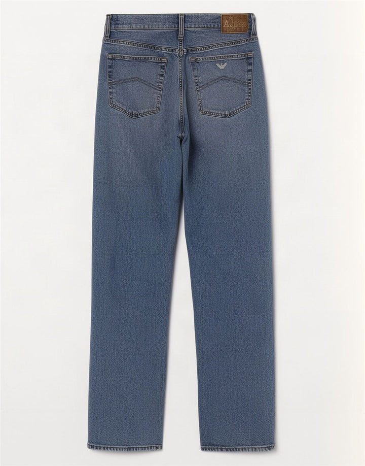 Vaqueros Armani Hombre Rectos W32 L32 Algodón Azul