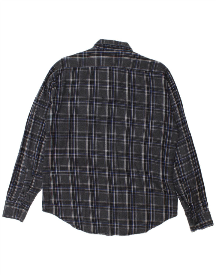 Vans Camisa De Franela De Algodón A Cuadros Gris Grande Hombre