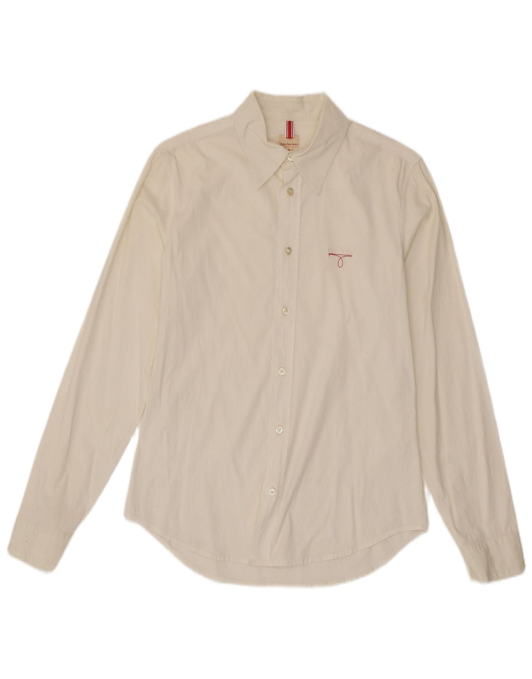 Camisa Calvin Klein Jeans Hombre Pequeña Blanca