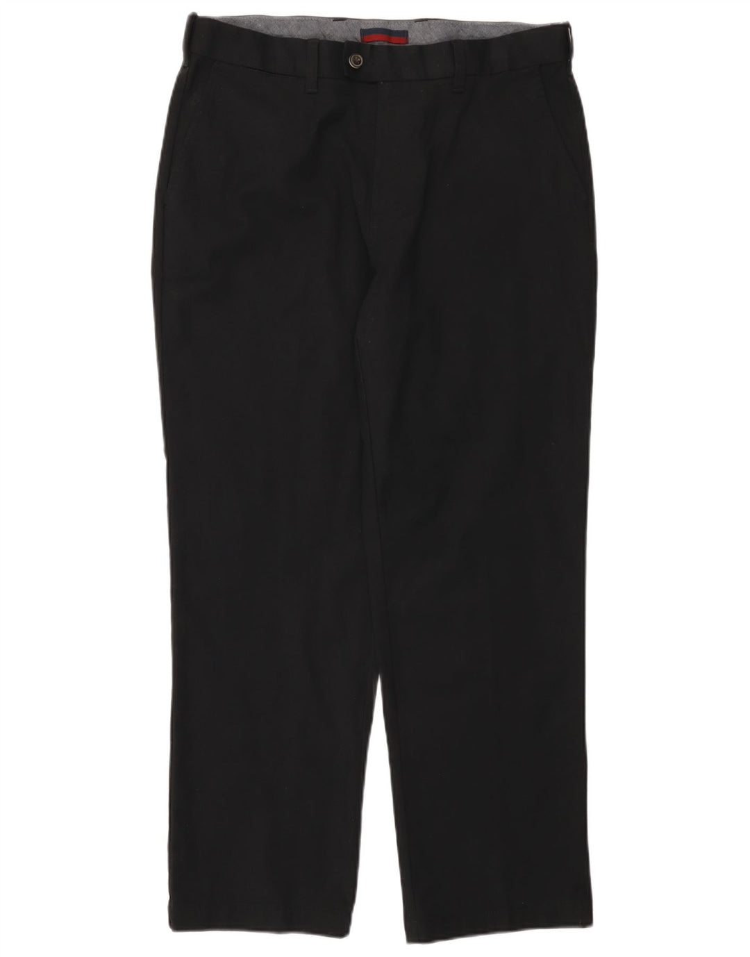 Marks & Spencer Pantalones de traje rectos para hombre W36 L29 Algodón negro