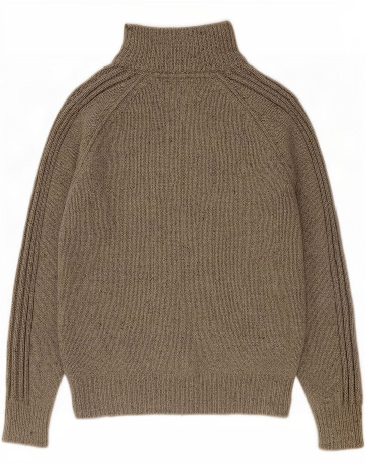 Marks & Spencer Jersey con cuello y botones para hombre de algodón moteado gris pequeño