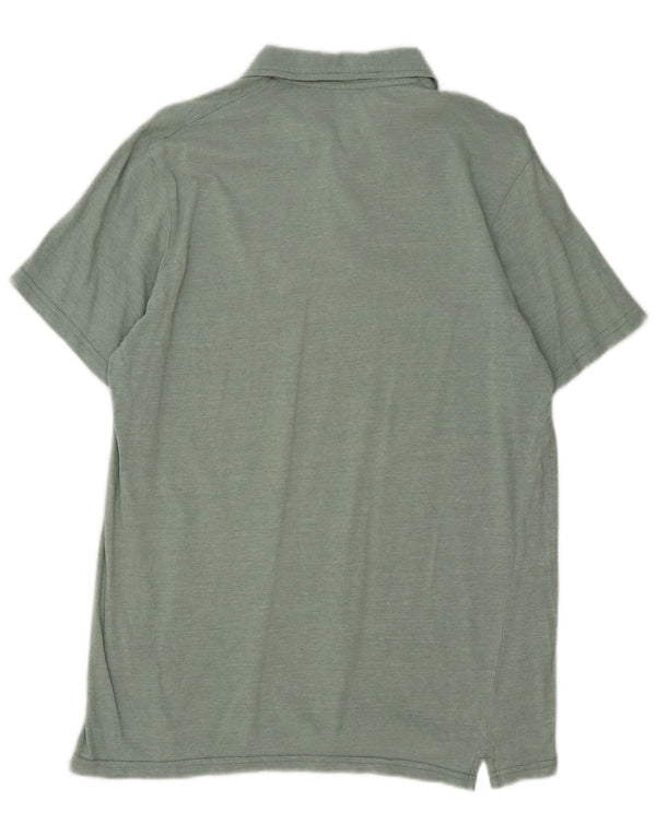 Polo para hombre de Mountain Warehouse de algodón a rayas verde medio