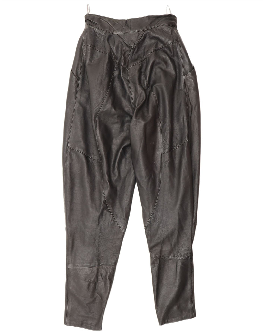 Vintage mujer pantalones de cintura alta EU 36 Pequeño W26 L30 Negro