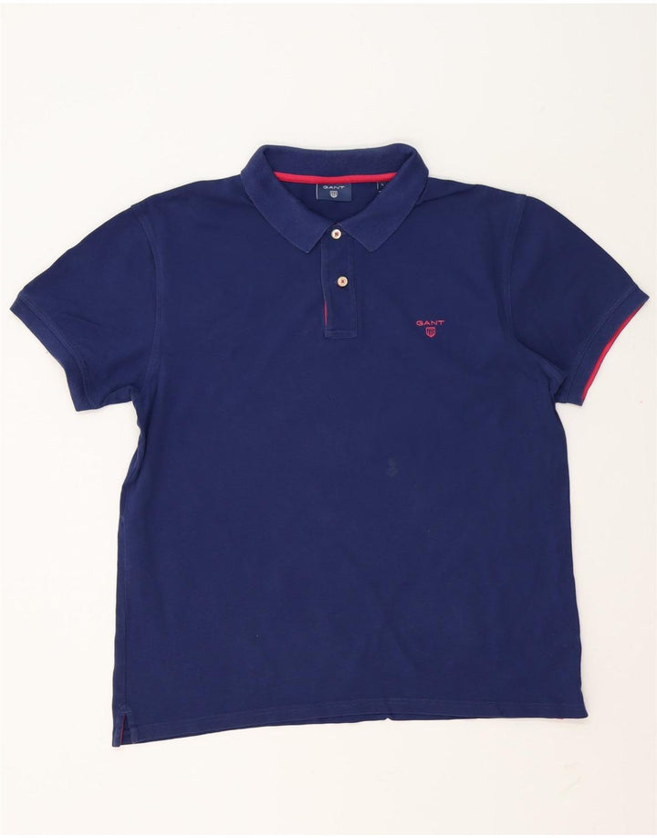 Gant Polo Hombre Grande Azul Marino Algodón