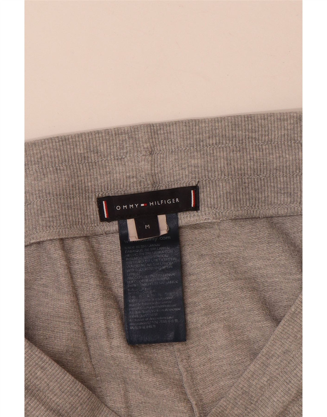 Tommy Hilfiger Shorts deportivos para hombre de algodón moteado gris medio