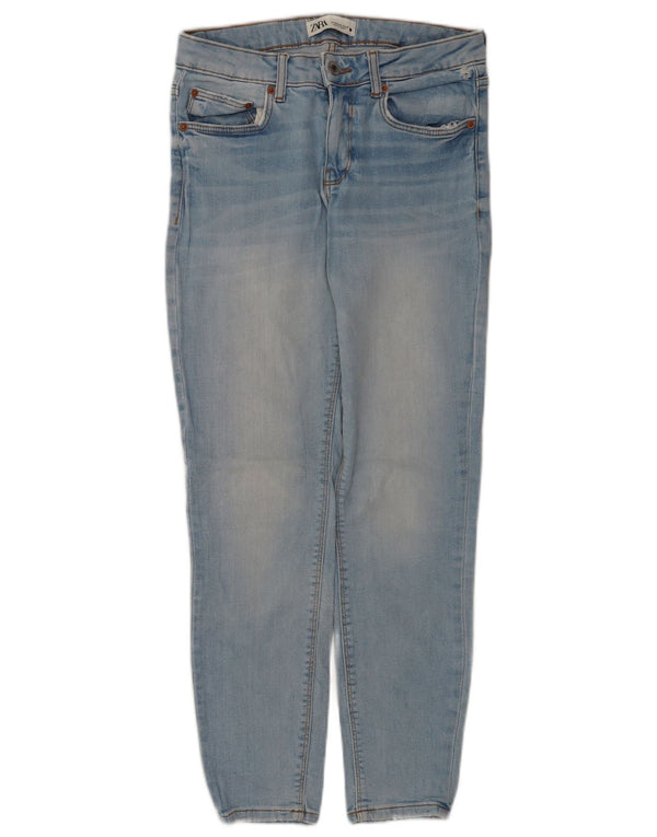 Zara Jeans Slim para Mujer EU 38 Small W28 L27 Algodón Azul