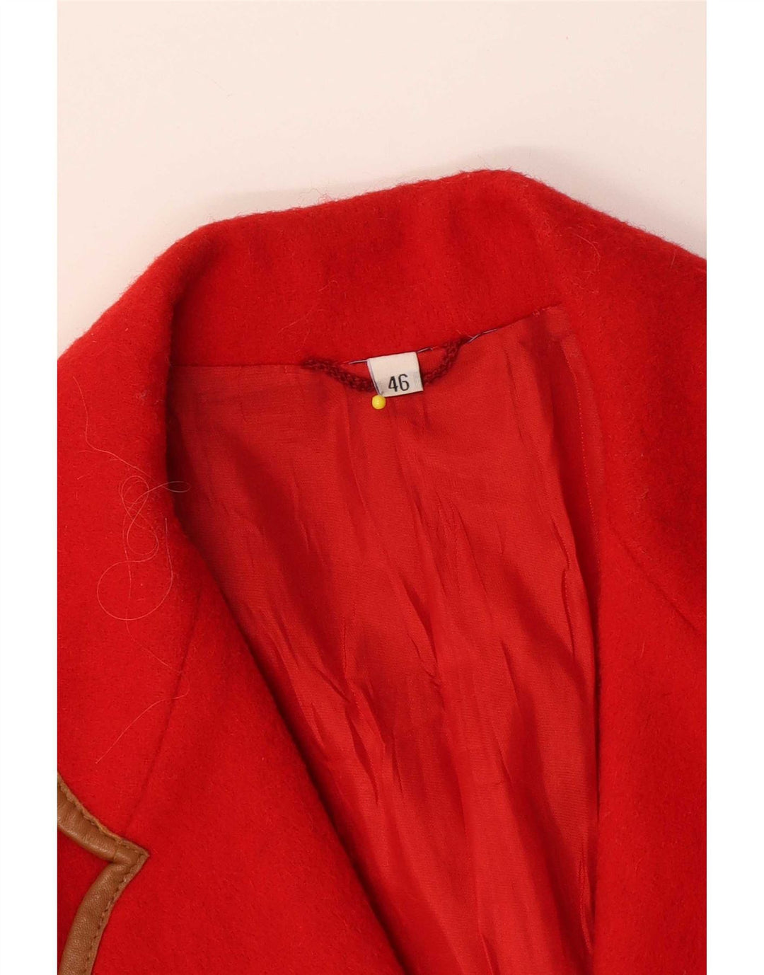 Vintage mujer 2 botones Blazer chaqueta IT 46 rojo grande