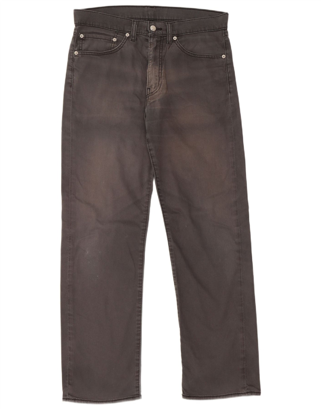 LEVI'S Pantalones casuales rectos para hombre W34 L32 Algodón gris