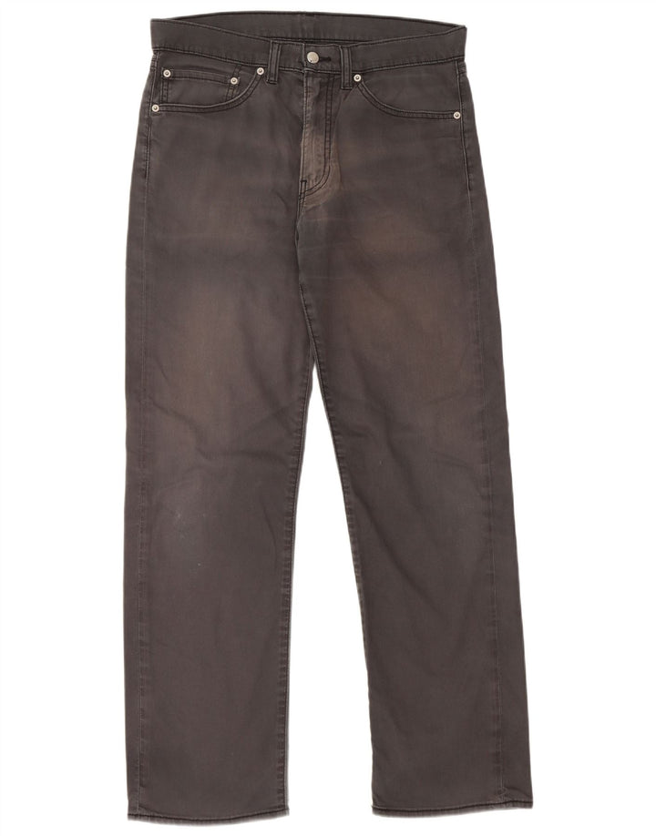LEVI'S Pantalones casuales rectos para hombre W34 L32 Algodón gris