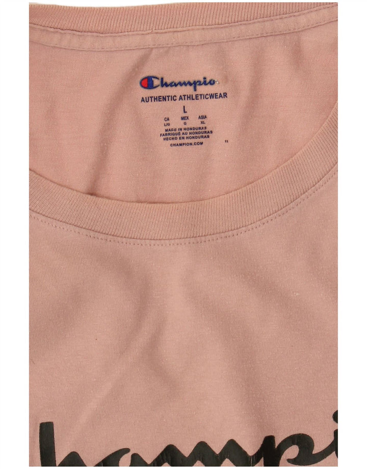 Champion Camiseta Gráfica para Hombre Top Grande Rosa