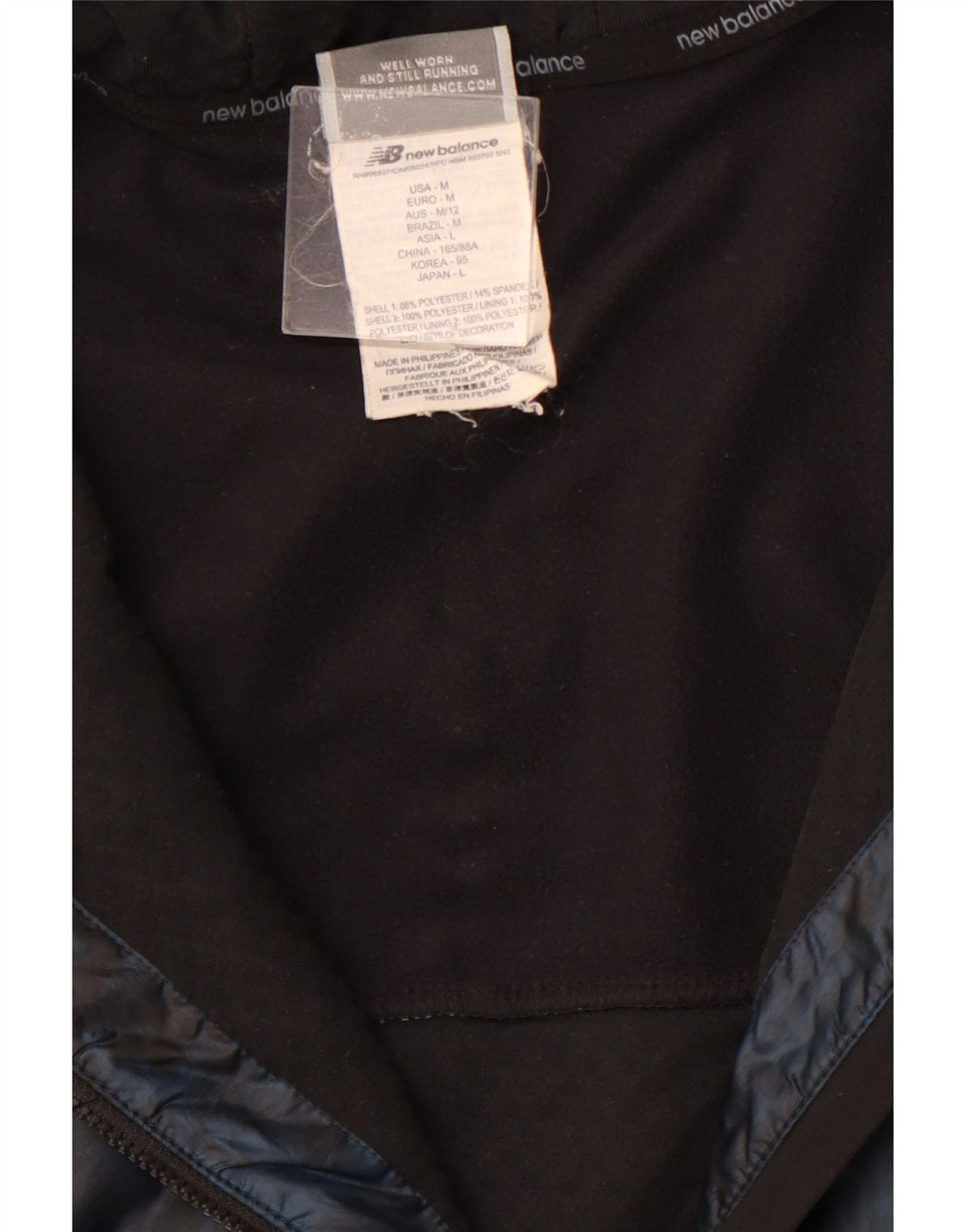 NEW BALANCE Chaqueta de chándal para mujer UK 40 Mediana Color negro