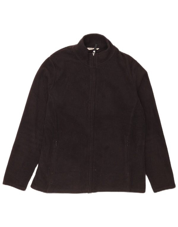 Marks & Spencer Chaqueta polar para mujer UK 46 Grande Poliéster negro