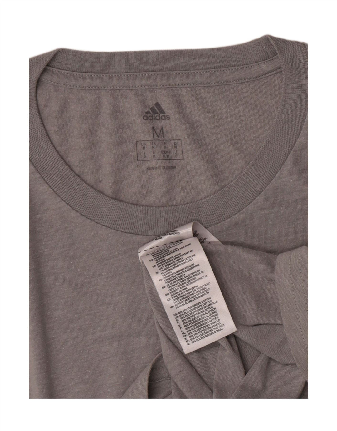 Camiseta Adidas Hombre Top Gris Medio Poliéster