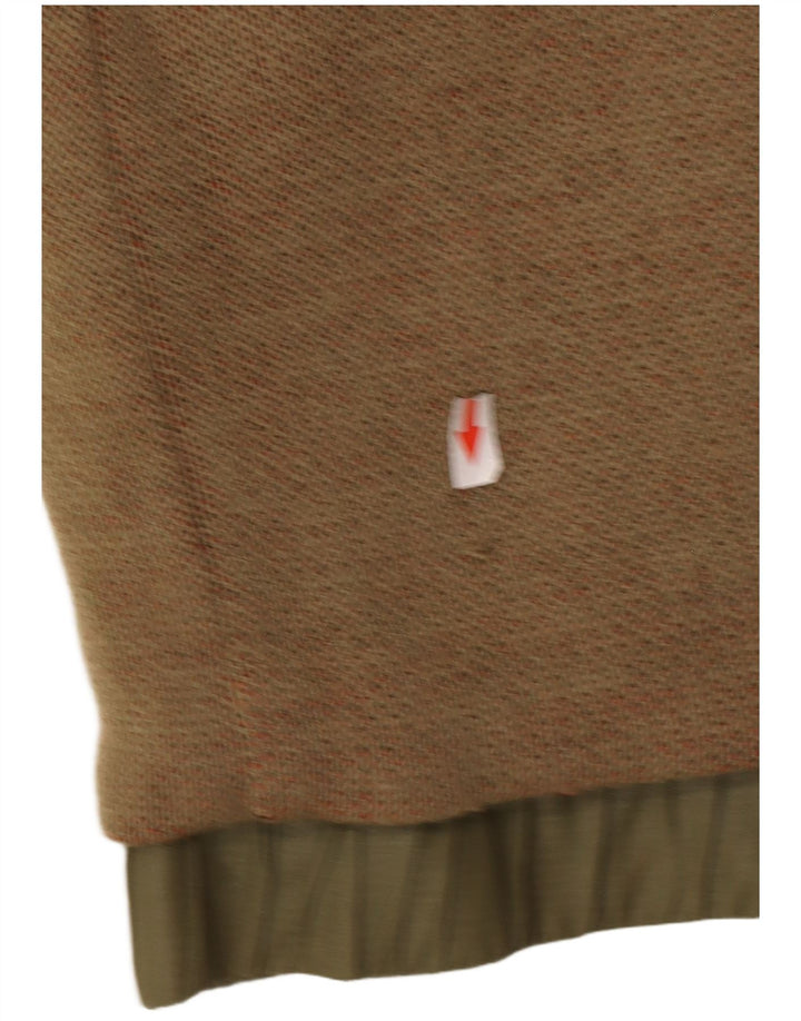 Silvy Chaqueta reversible para hombre UK 38 Algodón geométrico verde medio
