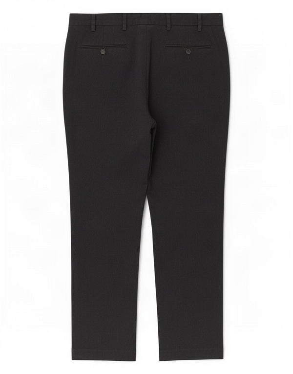 Marks & Spencer Pantalón chino ajustado para hombre W38 L29 Poliéster gris