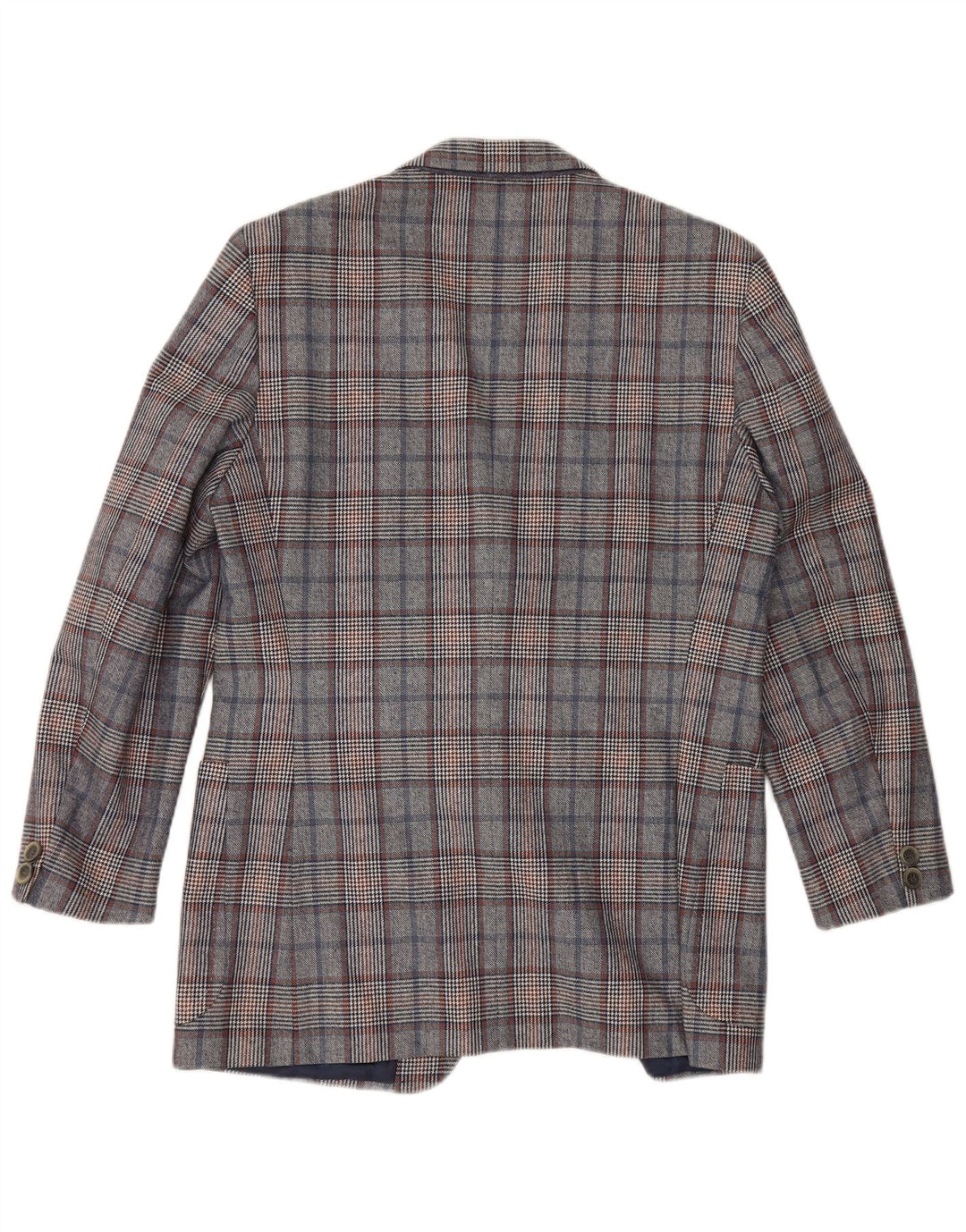 Quantas Chaqueta tipo blazer larga para mujer UK 40 Azul medio Pata de gallo