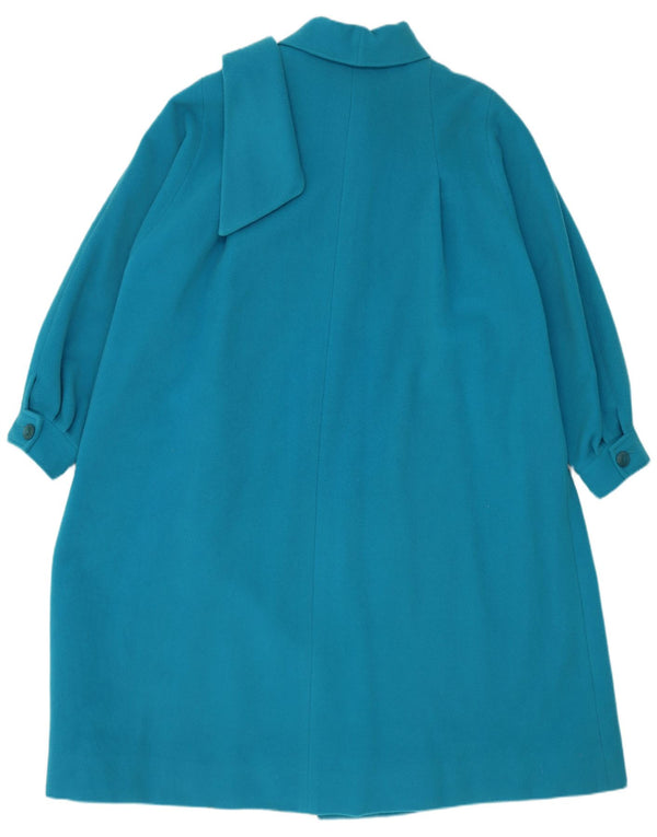 Vintage mujer abrigo Reino Unido 22 3XL azul