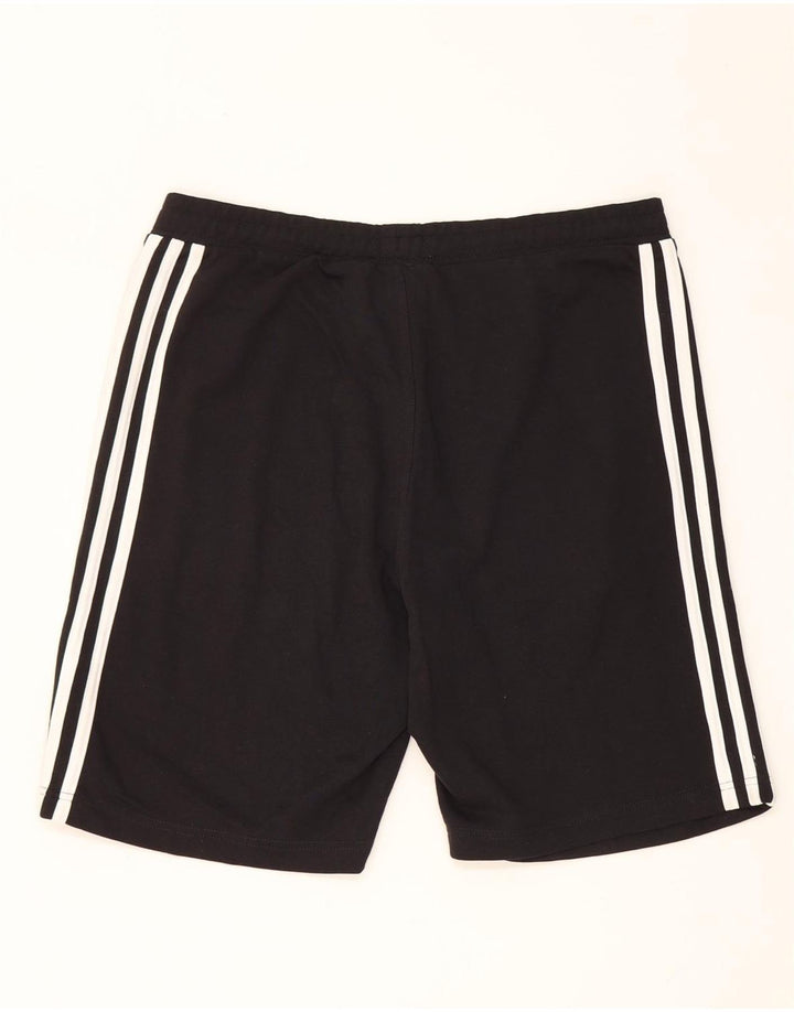 Adidas - Pantalones cortos deportivos para hombre, talla grande, algodón negro