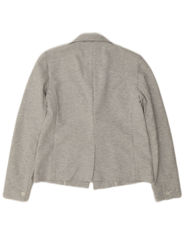 Gap Chaqueta tipo blazer con 1 botón para mujer US 6 Poliéster gris medio