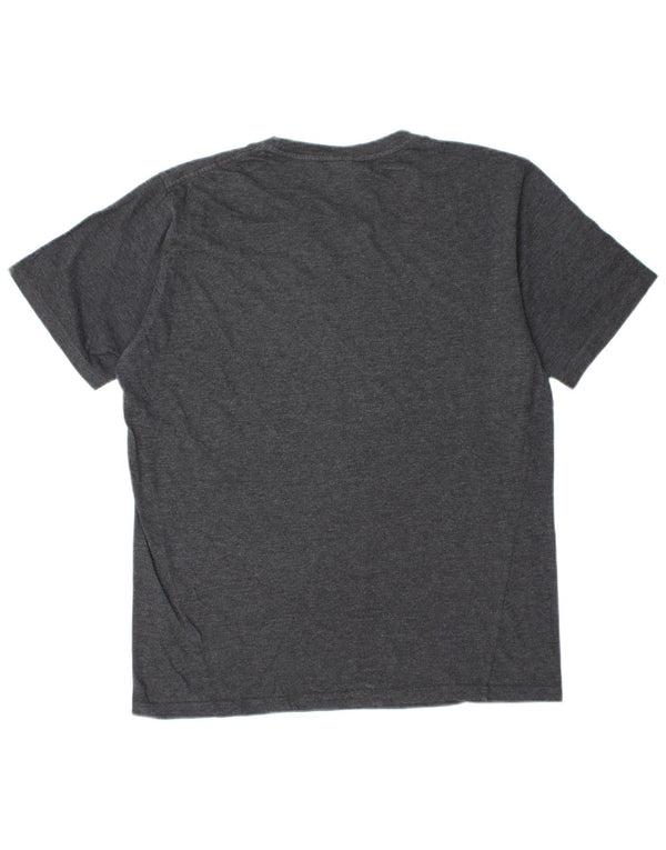 SALTROCK Camiseta gráfica para hombre Top de algodón gris medio