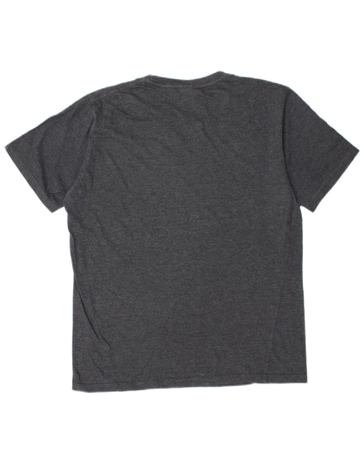 SALTROCK Camiseta gráfica para hombre Top de algodón gris medio