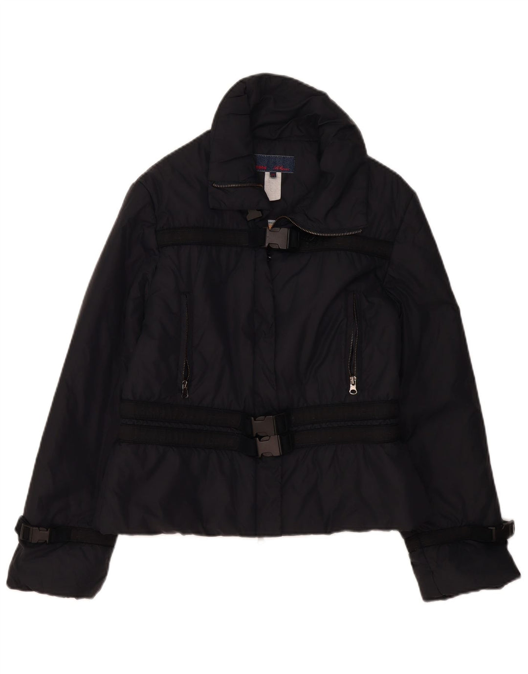 Chaqueta cortavientos gráfica para mujer Les Copains IT 44 Medium Black
