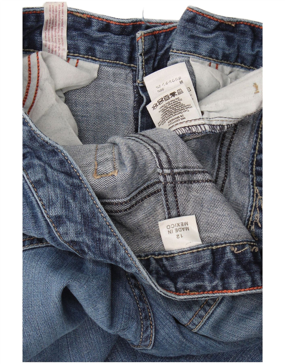 Eddie Bauer Vaqueros clásicos con corte de bota para mujer EU 12 Large W32 L31 Algodón azul