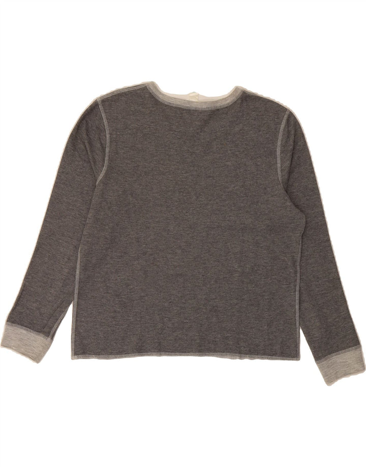 DOCKERS Womens Top Long Sleeve UK 16 Large Grey Cotton Vintage Dockers and Second-Hand Dockers from Messina Hembry 