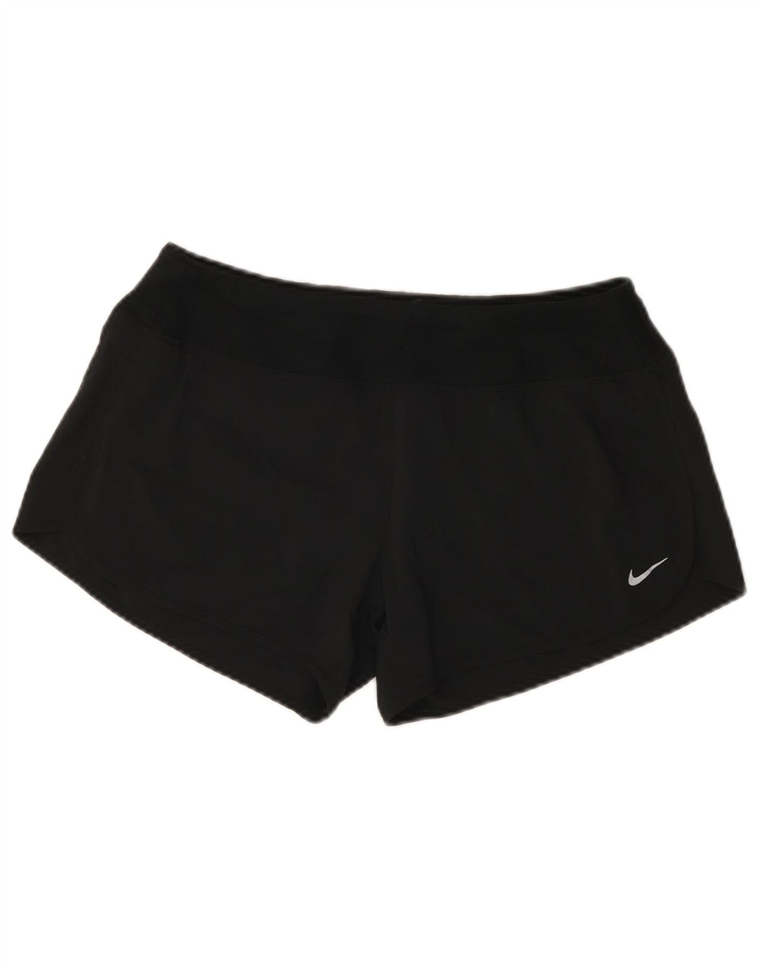 Pantalones cortos deportivos Nike Dri Fit para mujer Poliéster negro mediano