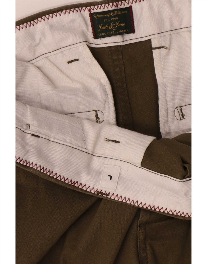 Jack & Jones Pantalones cortos chinos para hombre Large W36 Algodón caqui
