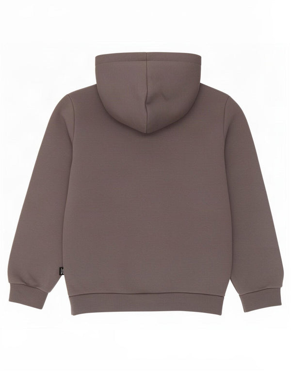 Puma Boys Graphic Hoodie Jumper 9-10 Years Grey Cotton
