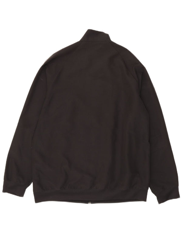 Adidas Mens Climalite Chándal Top Chaqueta Grande Negro Poliéster