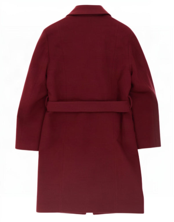 Marks & Spencer Abrigo para mujer UK 42 Poliéster burdeos medio