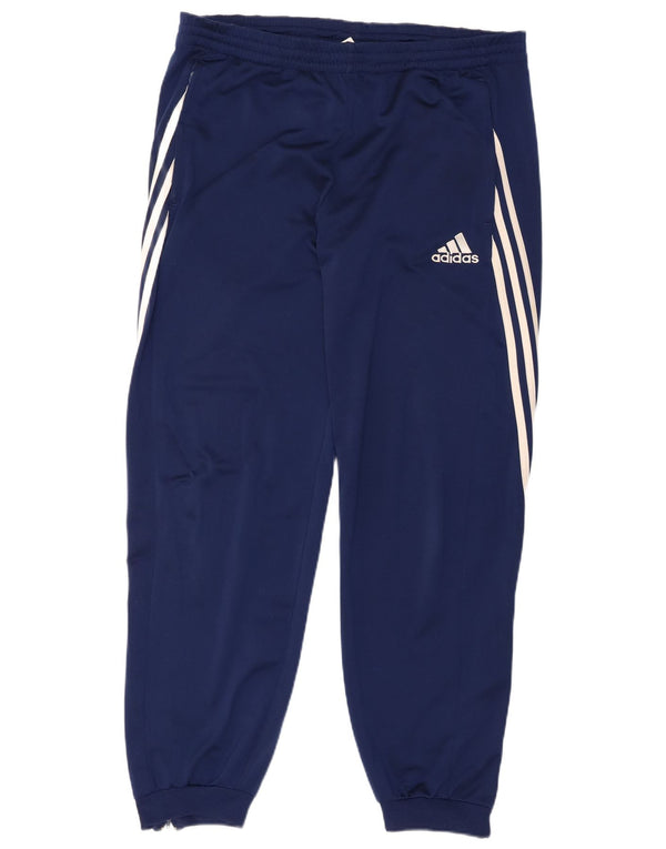 Adidas Hombre Pantalones De Chándal Joggers Grande Azul Marino Poliéster Deportes