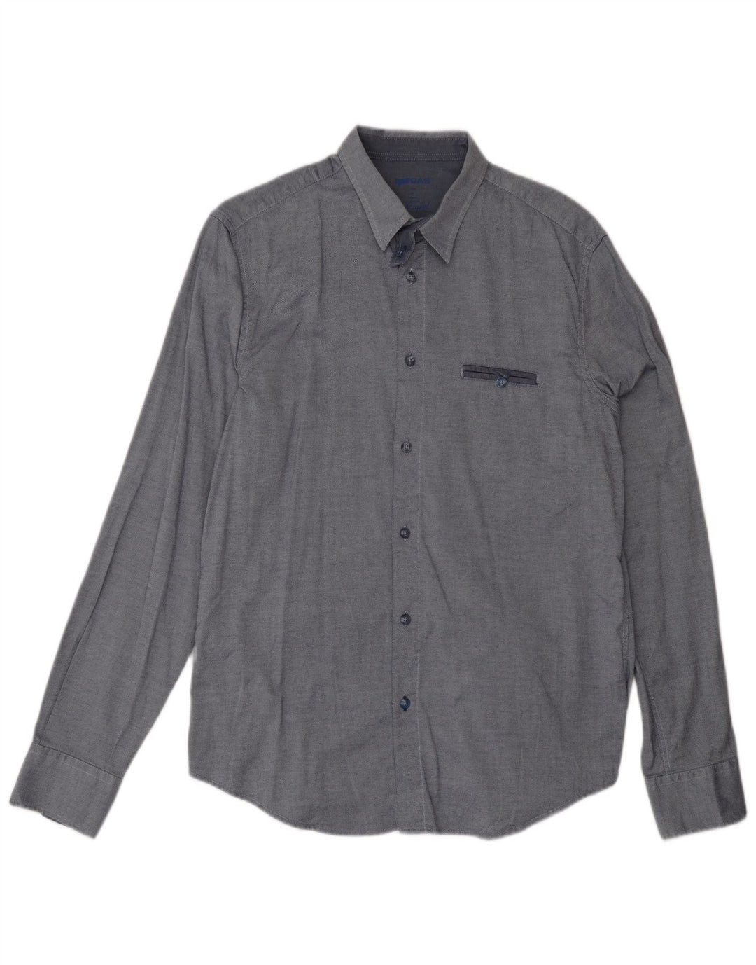 Camisa Gas Hombre Grande Azul Marino