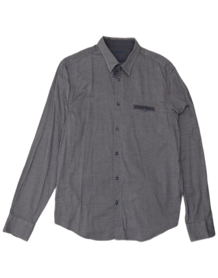 Camisa Gas Hombre Grande Azul Marino