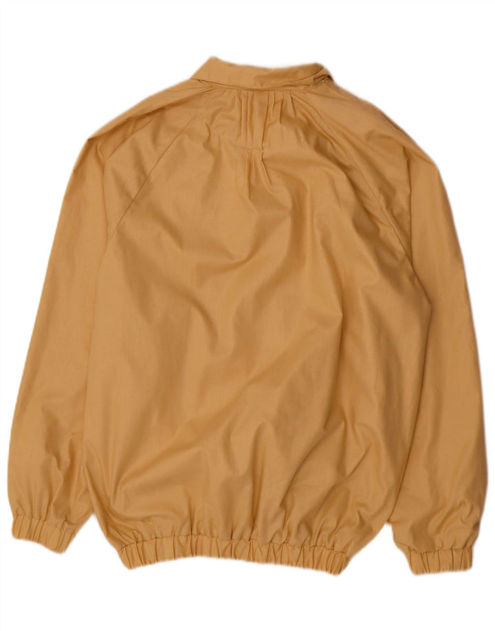 VINTAGE Chaqueta Bomber para Hombre Reino Unido 38 Poliéster Beige Medio